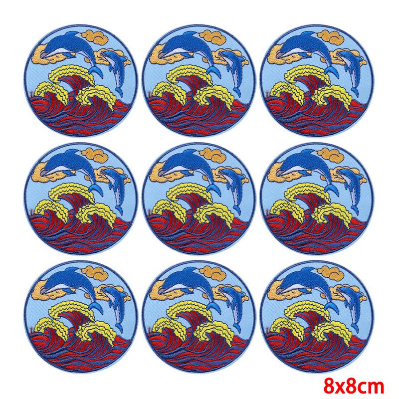 10 Pcs/lot Embroidery Patch Iron On Patches For Clothing Patches On Clothes Jackets Decor Applique Sew Supplies