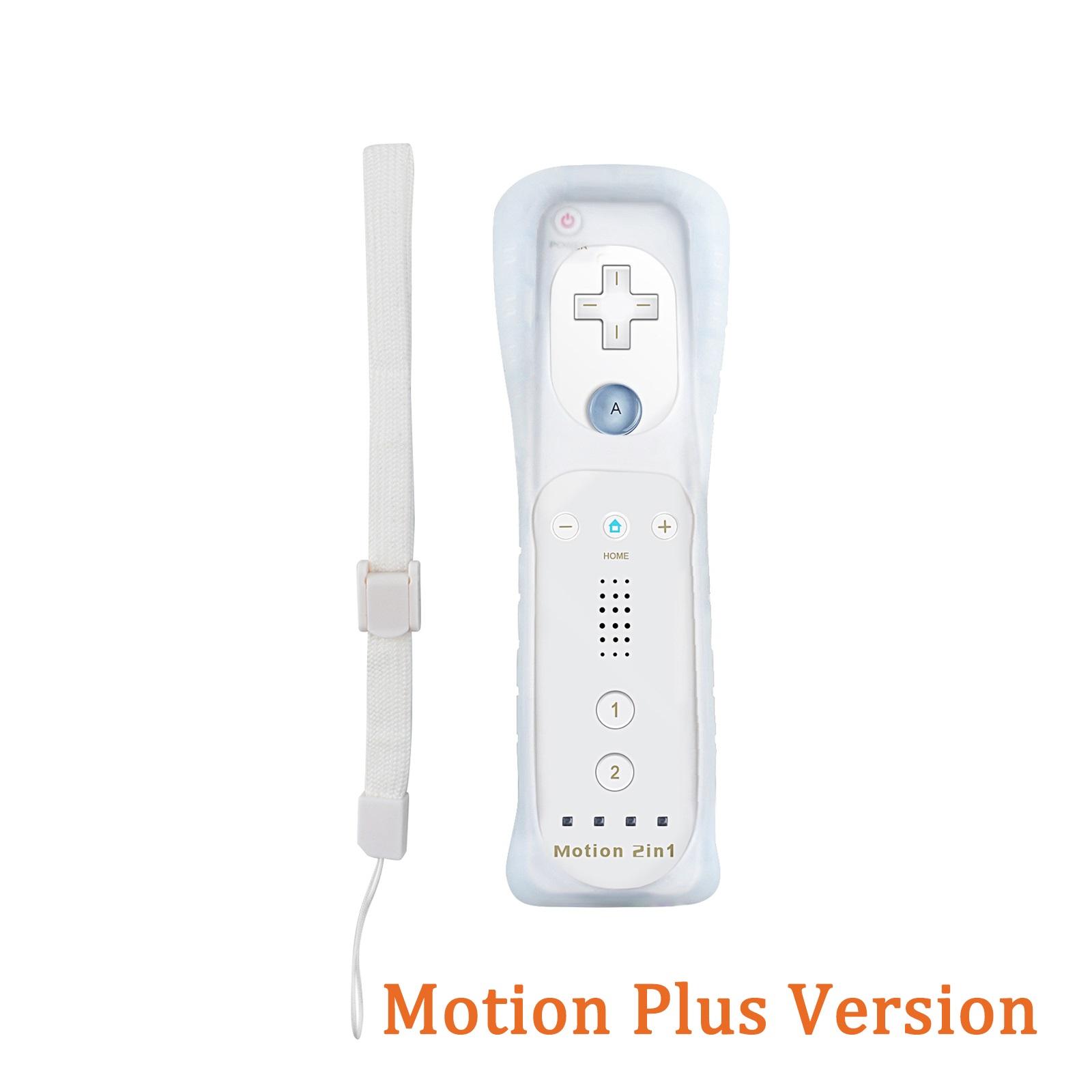 

2 in 1 Wireless Gamepad for Nintendo Wii/Wii Game Remote Controller Joystick Joypad Nunchuck Hand Curved Game Handle Accessories