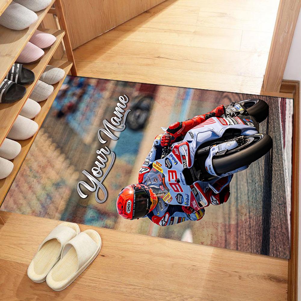 Jorge Lorenzo Personalized Text Floor Mat Suitable For Decorate Room Dormitory Playrooms Dining Room Antislip Rug Anime Office Decor