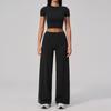 Sports yoga set two-piece set women's summer outdoor running fitness sports casual quick-drying yoga suit