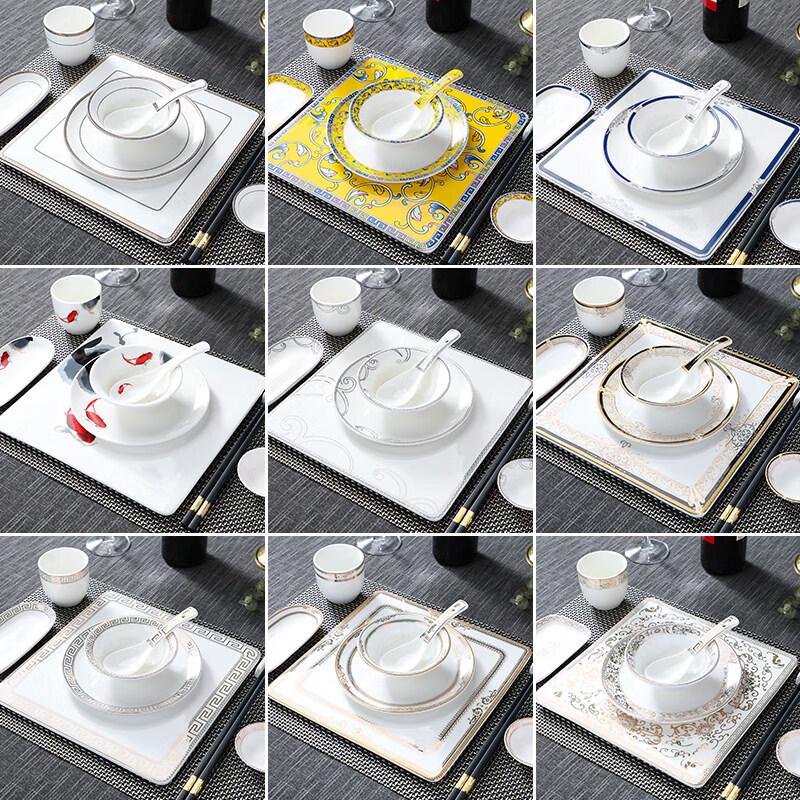 High-End Hotel Ceramic Tableware Set