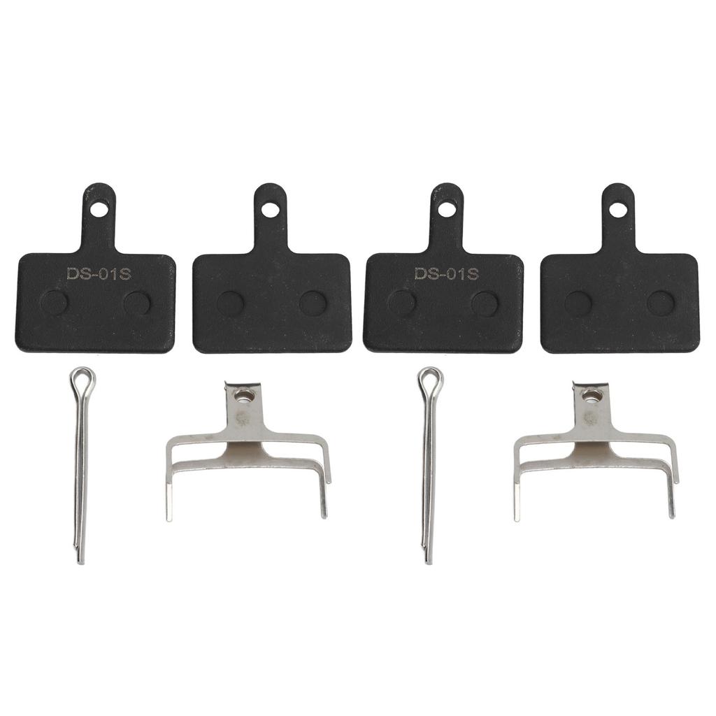 2 Zestawy Klocków Hamulcowych Tarczowych do Roweru Wysoka Czułość Zbalansowany Odbicie Półmetaliczne Lekkie Przenośne Hamulec