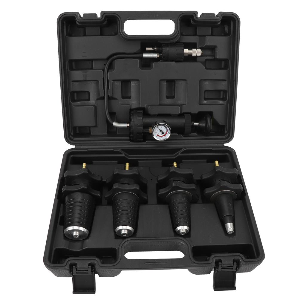 5PCS Cooling System Pressure Test Kit with Gauge Efficient High Accuracy Universal Fit for Automotive