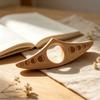 Fast Reading Aid Wooden Cat Bookmark One Hand Operation Reading Bookmark Rings  Book Use