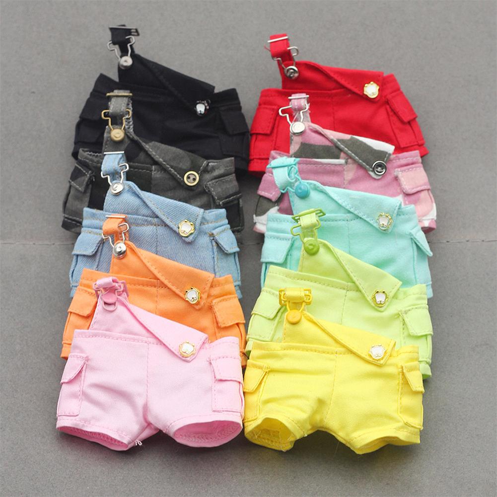 For 17cm Labubu Doll Clothes Fashion Clothes Overalls Doll Clothes Color Match Shorts Dolls Accessories Cute Decoration Little Clothes