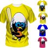 Fashion Cartoon Cute Calimero 3D Printed T-shirt Boys And Girl's Summer Casual Short-sleeved O Neck Tops Tees