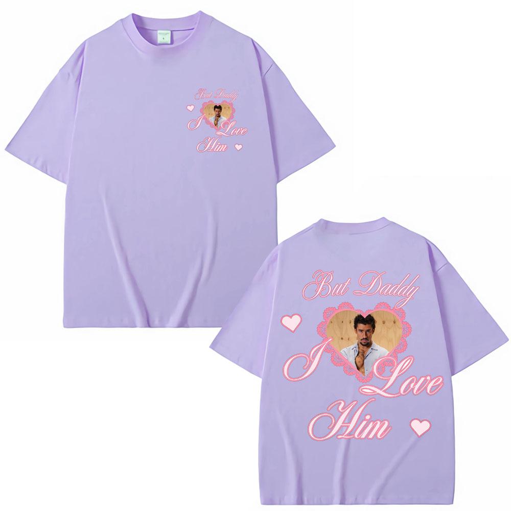 Bad Bunny But Daddy I Love Him Graphic T Shirt Fashion Vintage Unisex Women Aesthetic Tshirts Oversized Cotton Y2k Casual T Shirts