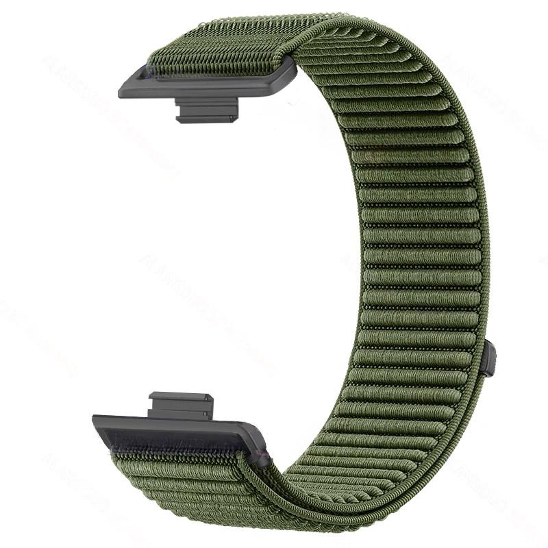 Nylon Strap for Huawei Watch Fit 4 / 4 Pro / 3, Dark Green