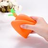 1PCS Kawaii Silicone Carrot Pencil Pen Case Students Gifts Pencil Bag School Stationery Bag