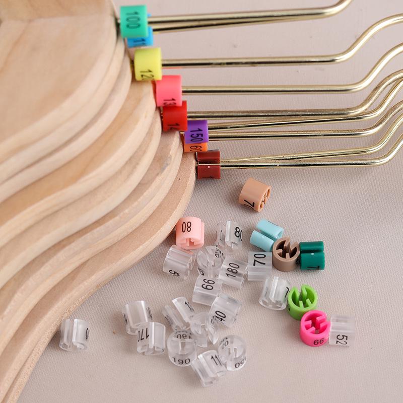 Colorful Children's Clothing Store Double-Sided Printed Size Buckle Round Hangers