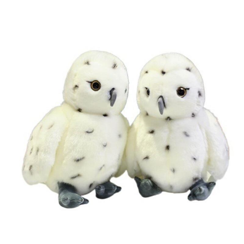 New White Cute Owl Doll Plush Toy Bago Bird Doll Children's Doll