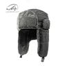 Cappello da uomo autunno e inverno in pile con protezione per le orecchie, caldo, da donna in pelle PU, antivento e antineve, per ciclismo