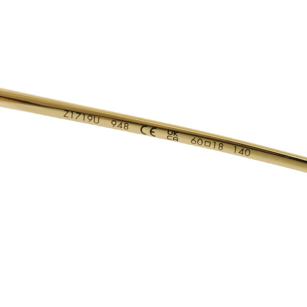 Used LV Square Charm (12564) Z1719U 7968 Flower Gold with LV Logo and Brown Gradient Design for Women from Japan