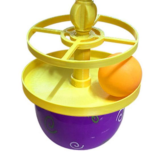 Interactive Cat Feather Toy Self Play Tumbler Toy with Feather and Ball Kitten Exercise Toy for Bored Indoor Adult Cats