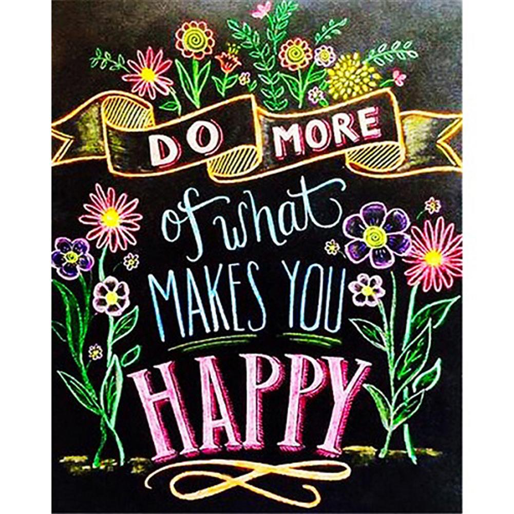 Cheap Full Square Drill Poster 5D DIY Diamond Painting Flower English ...