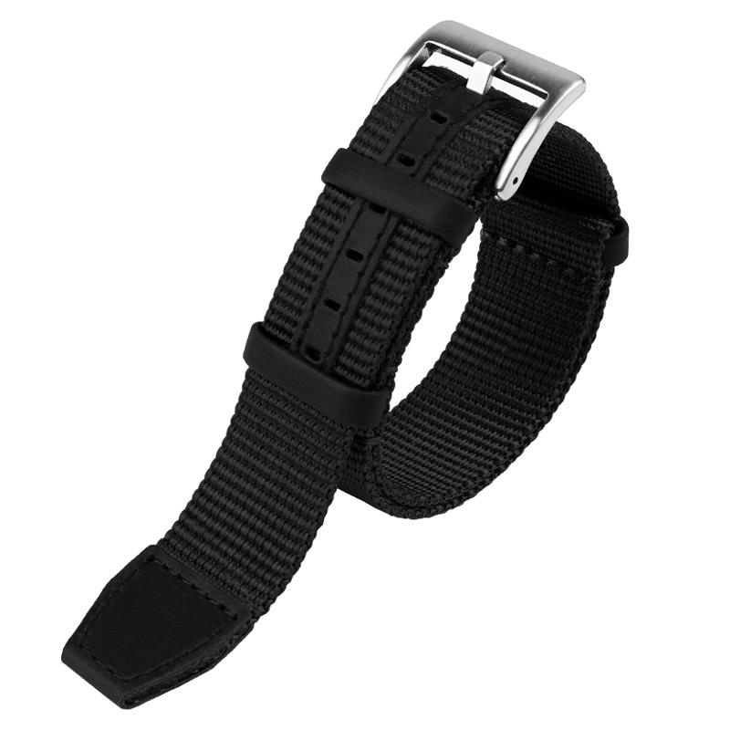 High Quality Nylon 20mm 22mm Watchband Seatbelt Khaki Military Sport Canvas Wrist Band Bracelet for Hamilton /Rolex Watch Strap