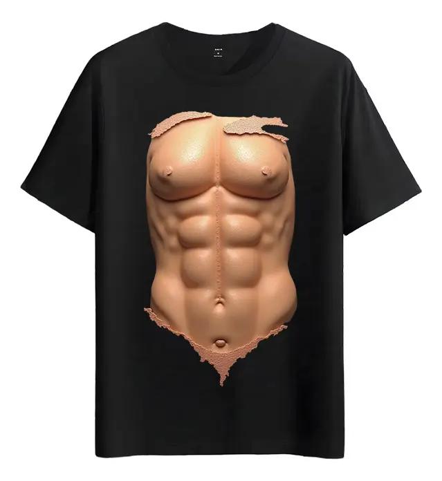 Tshirt Muscle Freaks Torso Abdomen Style Muscles Man