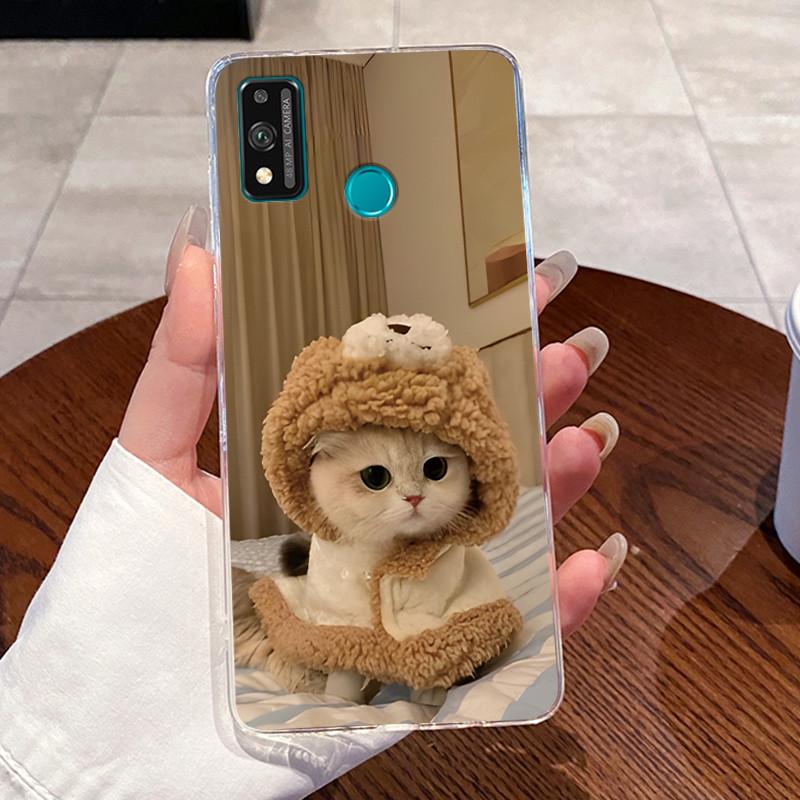 Jelly Casing For Honor 9X Lite 9XLite Capa Coque Clear Silicone Soft TPU Back Cover Cute Cat Rabbit Heart Protective Case Fundas