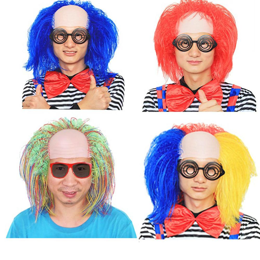 

Клоун Косплей Лысый Парик Клоунский Парик Карнавал Модный Забавный Парик Вечеринка На Хэллоуин Style 9