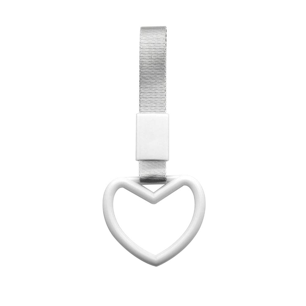 Benkeg Hanging Ring Heart JDM Train Bus Handle Hand Strap Drift Charm Strap Drift