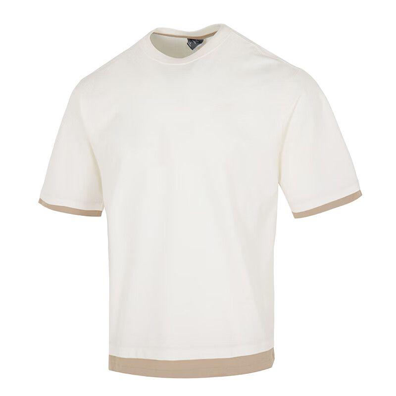 New Balance T Shirts Men s Ecru Crew Neck Moderate AMT52301-CIC 2XL