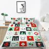Christmas Gift Quilt Cover Pillowcase Two Or Three Piece Set 3D Digital Printing Polyester