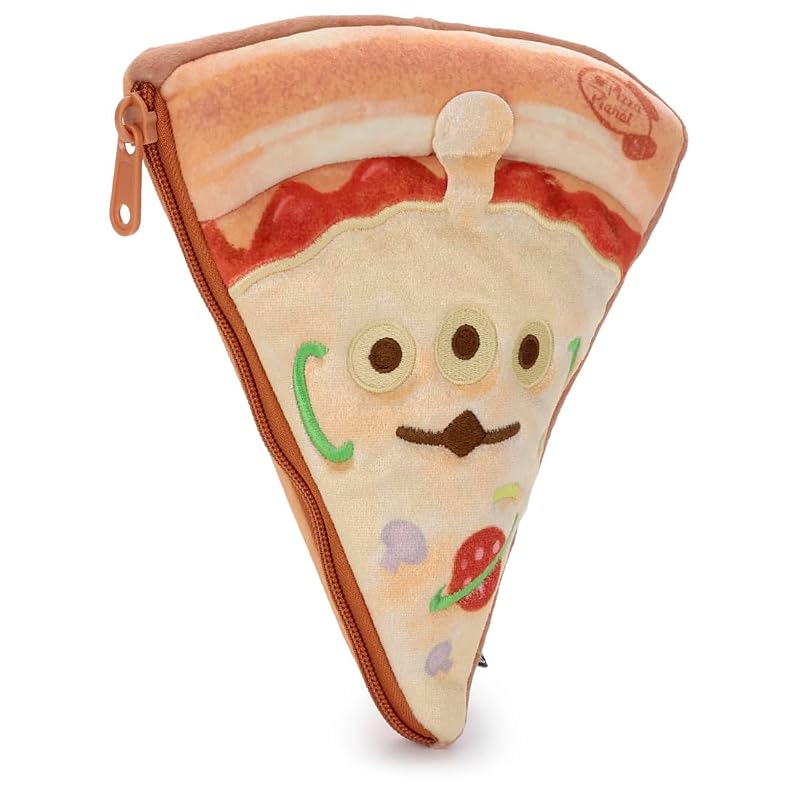 Takara Tomy Arts Pixar Character Nui Bread Plush Pouch - Pizza Alien - Height: Approx. 20.5cm