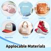 5 Sheets Iron On Letters and Numbers Heat Transfer Letters A-Z PU Alphabets Sticker for Clothing T-Shirt Printing DIY Craft