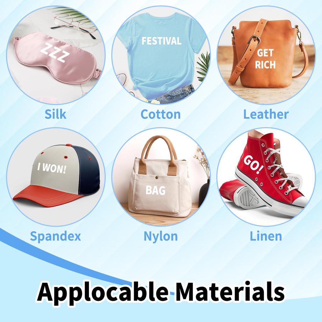 5 Sheets Iron On Letters and Numbers Heat Transfer Letters A-Z PU Alphabets Sticker for Clothing T-Shirt Printing DIY Craft