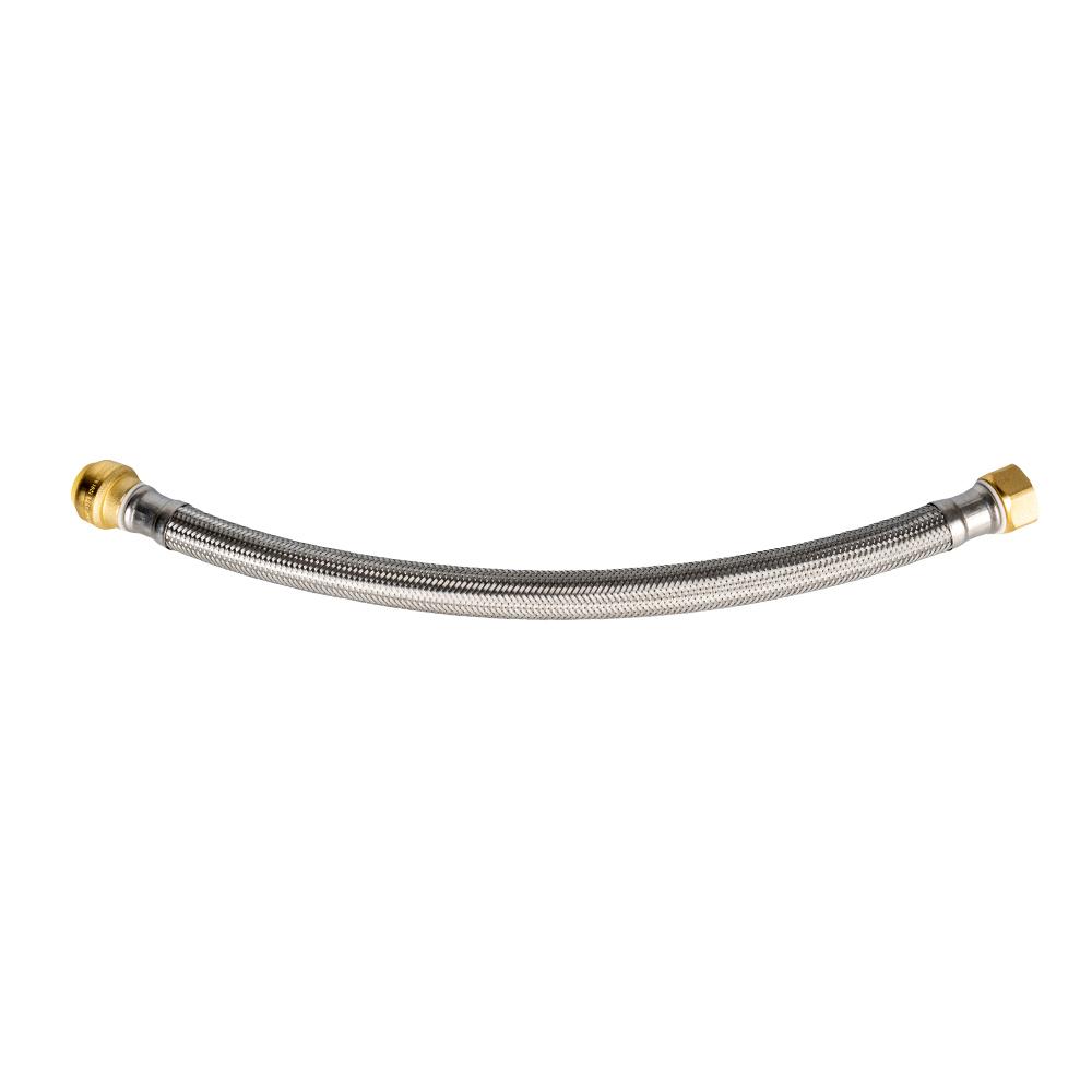 F3/4 Easy Installation Flexible Bendable Braided Stainless Steel Supply Line Strong Durable Water Heater Connector