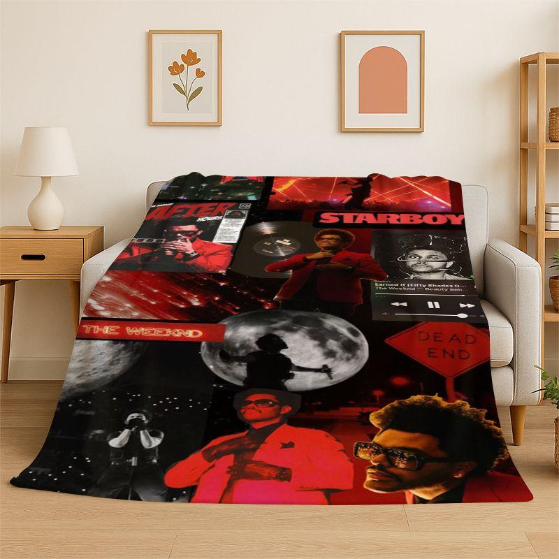 THE WEEKND,XO Alternative R&B Abel Tesfaye Flannel Blanket Soft Warm Throw Blanket for Bedroom Living Room Bed Travel Picnic