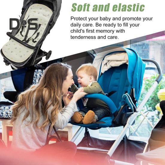 Saltea Universală pentru Cărucior Husă Respirabilă pentru Cărucior de Bebeluș Protecții pentru Ham Model Desen Animat Saltea Răcoritoare pentru Cărucioare Uz de Vară