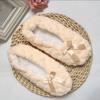 Thermische Plüschsocken mit Anti-Rutsch-Bogen, Schlafsocken, Einfache Winter-Bodensocken für Damen