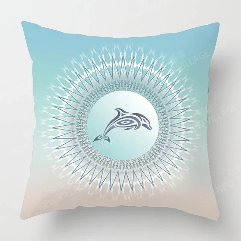 Jesienne Dekoracje Domu Jesienna Poszewka na Poduszkę do Salonu Sofa Boho Poszewka na Poduszkę Mandala