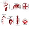 Small Pendant Christmas Tree Decorations Red Ornaments Christmas Tree Pendant Christmas Ball  Home