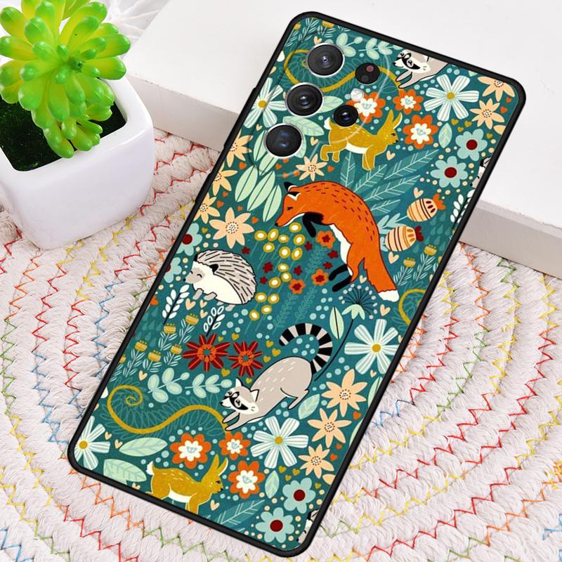 Wild Forest Animal TPU Phone Case For Samsung Galaxy note 10 pro S26 S25 S24 S23 S22 Ultra Plus S21 FE S20 Shockproof Cover