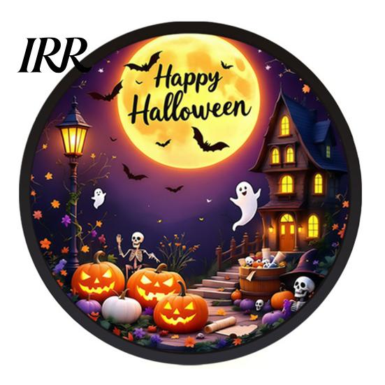 High-quality Halloween Signage LED Glowing Hanging Decor, Acrylic Window Ornament with Light, Spooky Indoor Decorations Sign for Door Wall Haunted
