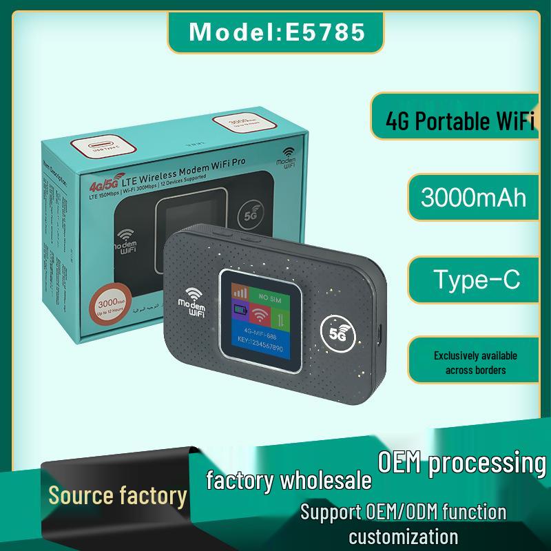 4G Portable Mobile WiFi6 Router for Car (Middle East, Africa, Europe, Americas) - Supports Insert Card/TF/WPS