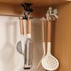 Little People Shaped Rotating Hook Kitchen Storage Rack Non Perforated 360-degree Rotating 6-claw Storage Kitchen Small Objects