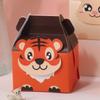 10pcs Paper Box Safari Birthday Favors Boxes Cartoon Jungle Animal Candy Box  Baby Shower