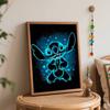Disney Stitch Glow In Dark Oil Paint by Numbers Painting Kit Handmade Diy Home Decoration Gift
