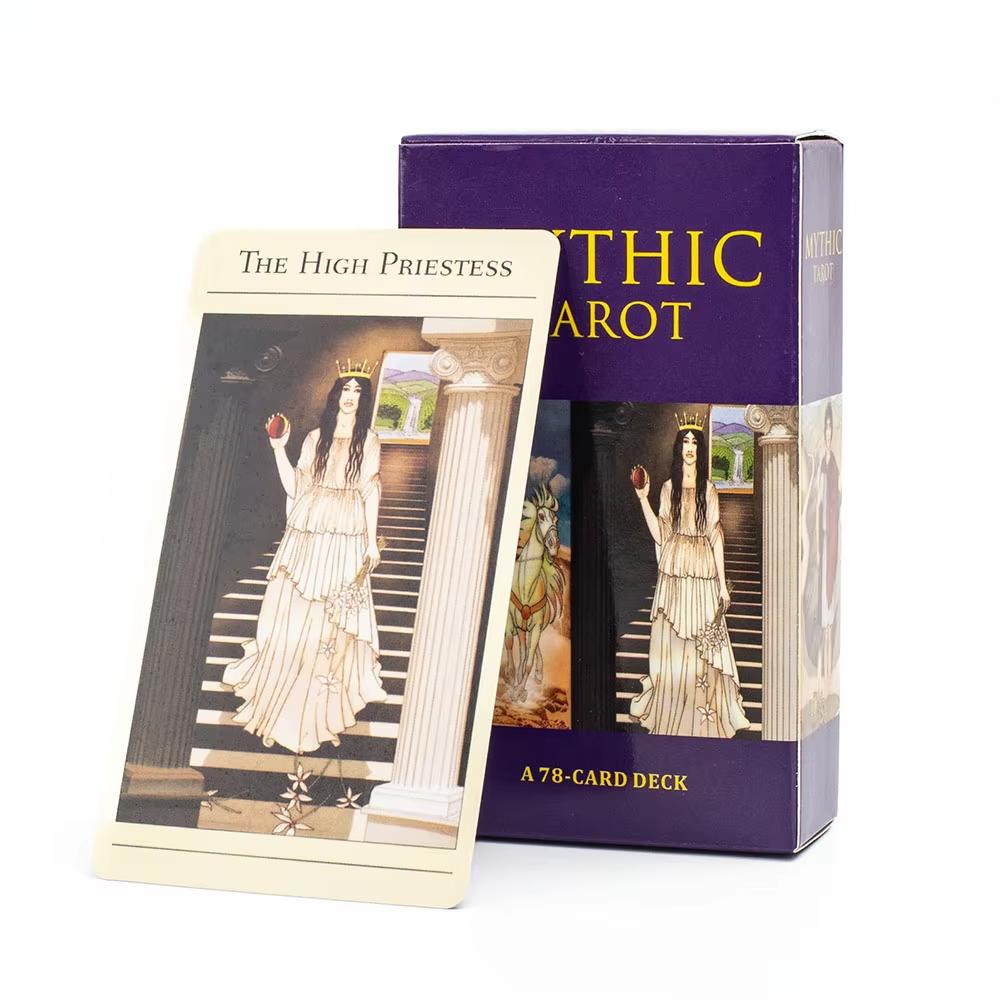 Mythic Tarot Deck Party Board Deck 78Pcs Tarot Cards Mythic Fortunetelling Tarot Cards in Full English version for Beginners