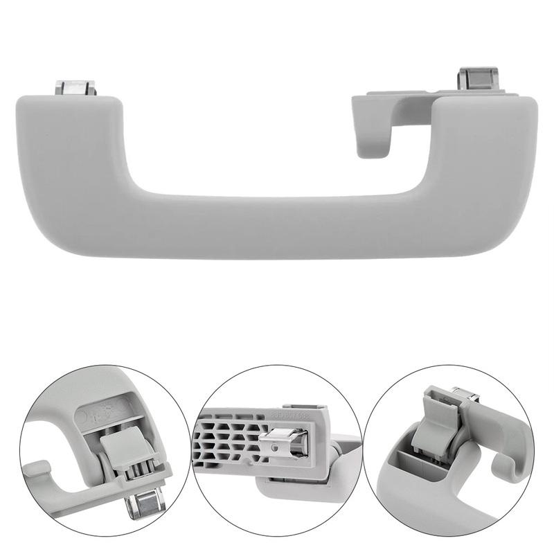 Car Interior Upgrade Grey Gray Silver Grab Handle Car Interior Handle Primed Finish Anti-stain Direct Replacement