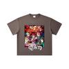260 GSM Double Yarn 32 Count 100% Cotton Demon Slayer V26 Print Unisex Heavy Cotton T Shirt