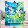 Football Fun Friends Customize Your Name Blanket Lightweight Customizable Blanket Durable Comfort Throw For Home Decor Bedding Picnics Bed