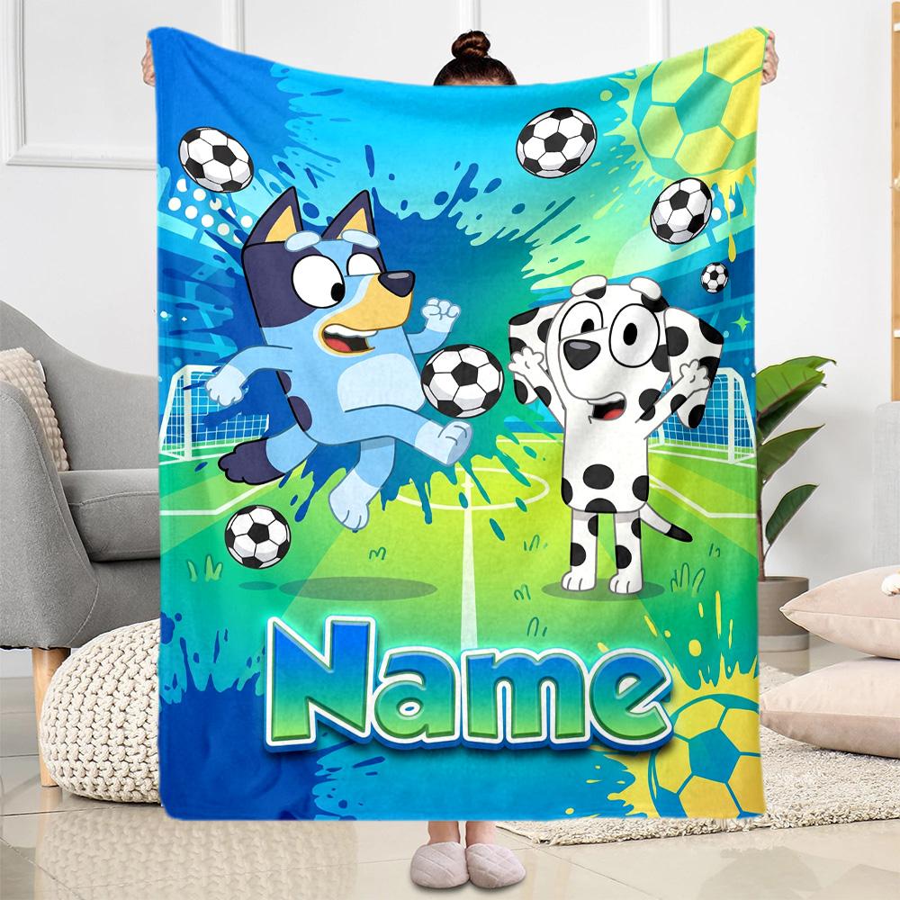 Football Fun Friends Customize Your Name Blanket Lightweight Customizable Blanket Durable Comfort Throw For Home Decor Bedding Picnics Bed