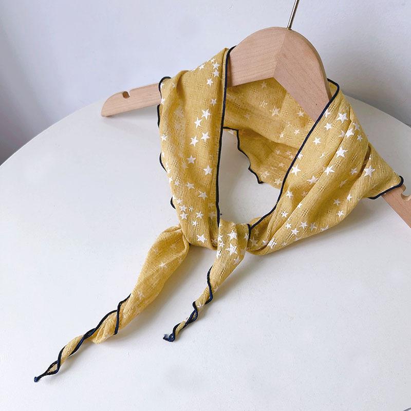 Summer New Triangle Soft Neck Protection Scarf Children's Cute Small Scarf Parent-child Small Scarves