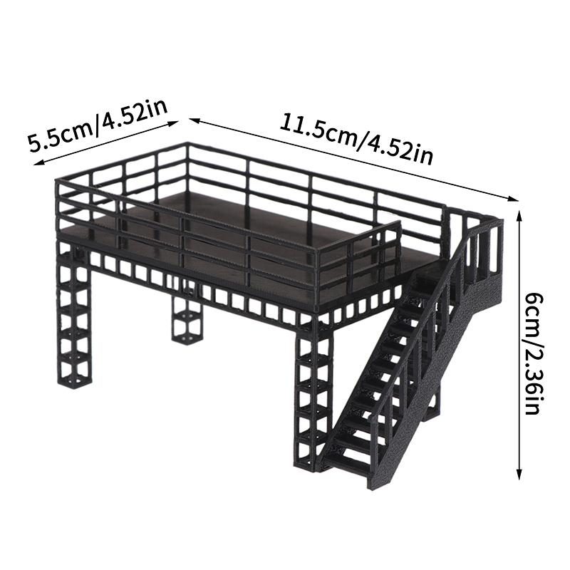 

1PC 1/64 Scale Diorama Steel Frame Display Stand Model Two-Tier Platform Scene Model Car Garage Model Scene Display Accessories