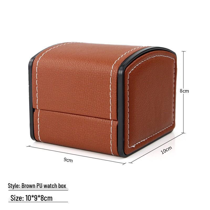 Frosted PU Flip-Top Watch and Jewelry Storage Box