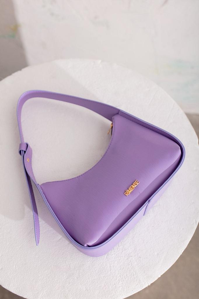 Women's Stylish and Useful Shoulder Bag Lilac Lined Hand and Shoulder Bag